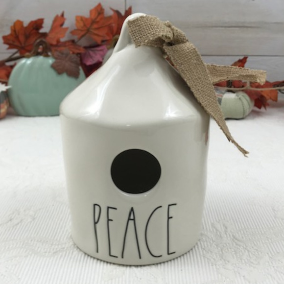Rae Dunn Other - Rae Dunn "Peace" Ceramic Birdhouse NWT